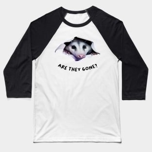 Possum Hiding Baseball T-Shirt